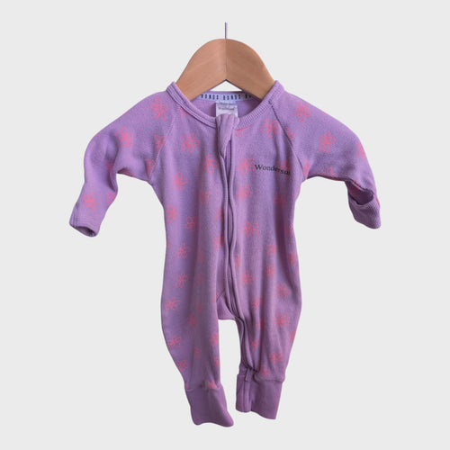 3 x Bonds Baby Girl Warmer Zippies – Size 0000 (Newborn)~Beautiful Colours 🩷💜