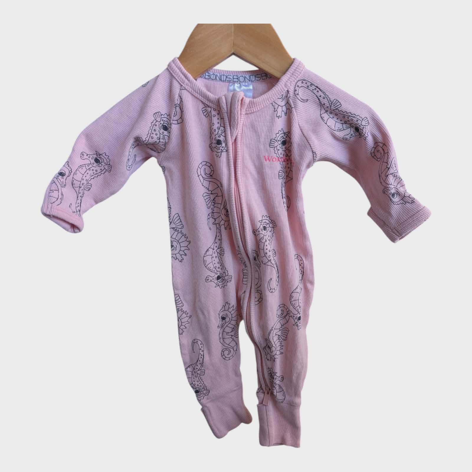 3 x Bonds Baby Girl Warmer Zippies – Size 0000 (Newborn)~Beautiful Colours 🩷💜