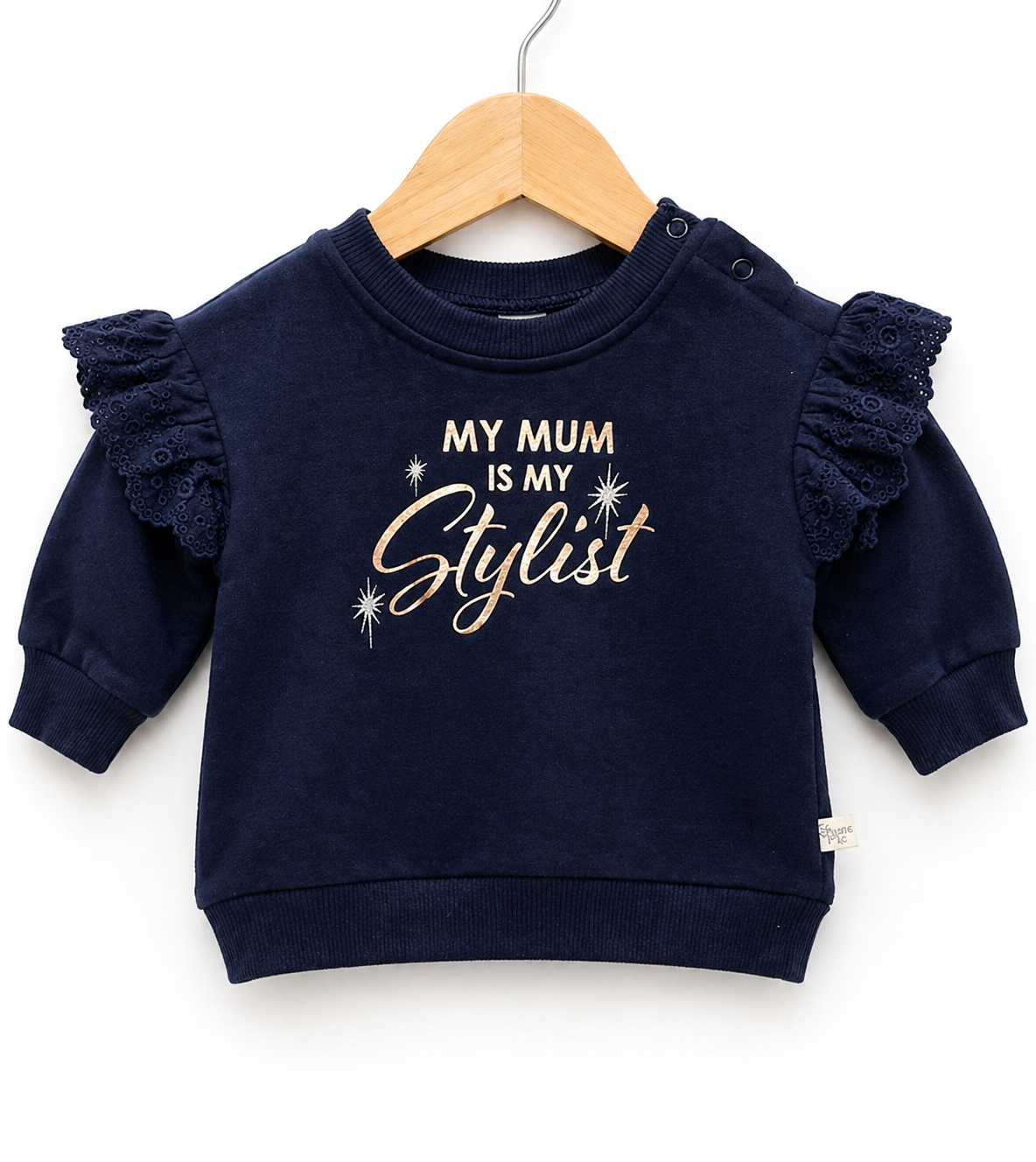 My Mum Is My Stylist Jumper – Navy (0–3 Months) Ollie’s place