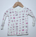 Baby GAP Long Sleeve Top – Pink Print (6–12 Months)