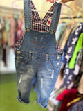 Denim overalls size 12m ￼