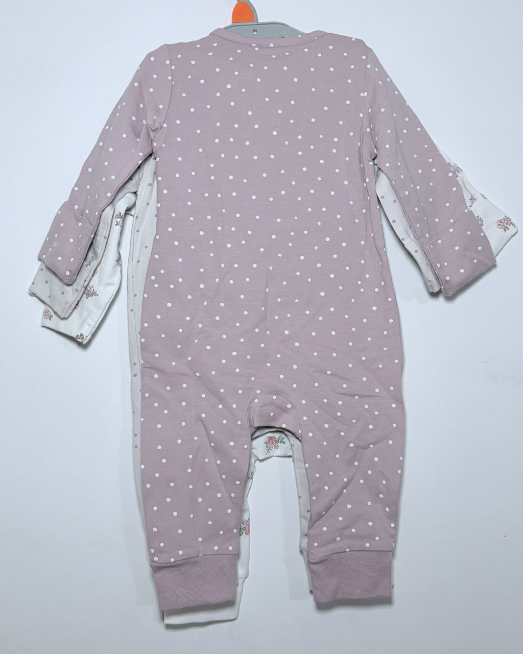 Target Baby Organic Cotton Zip Romper 3-Pack – Size 3–6 Months