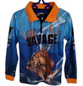 SAVAGE Long Sleeve  Fishing/casual Shirt~Kids Size 4~Unreal Graphics~Brand New