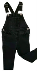 Little people black stretch Denim overalls  size 1 ￼