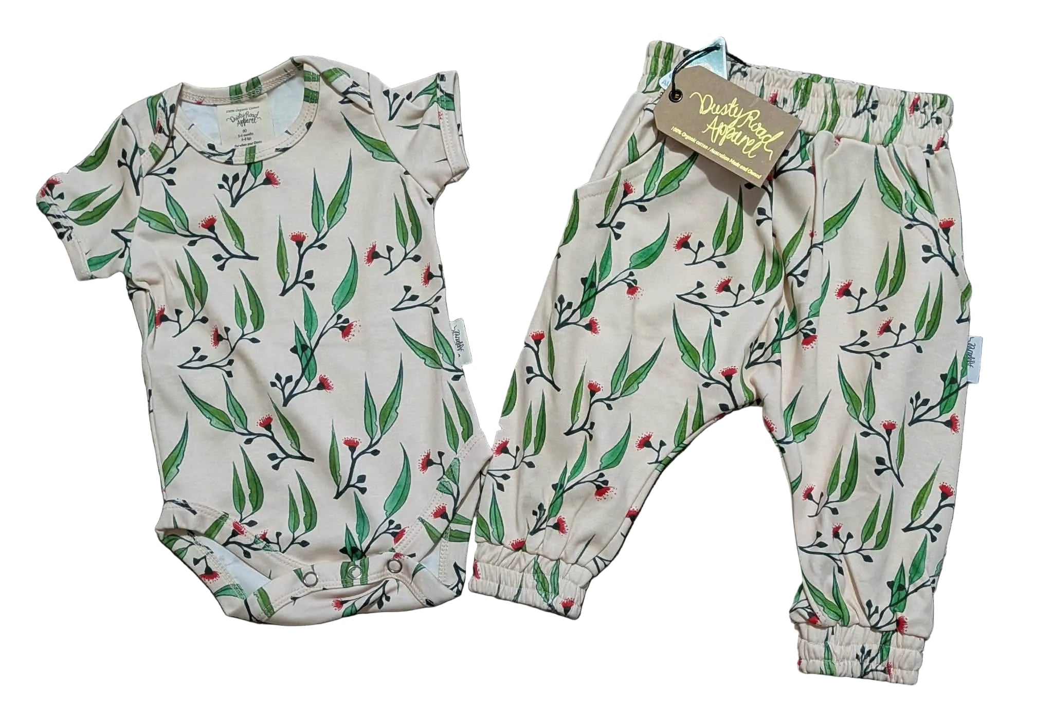 Dusty Road Apparel Gum Blossoms Set – Organic Cotton (Size 00)