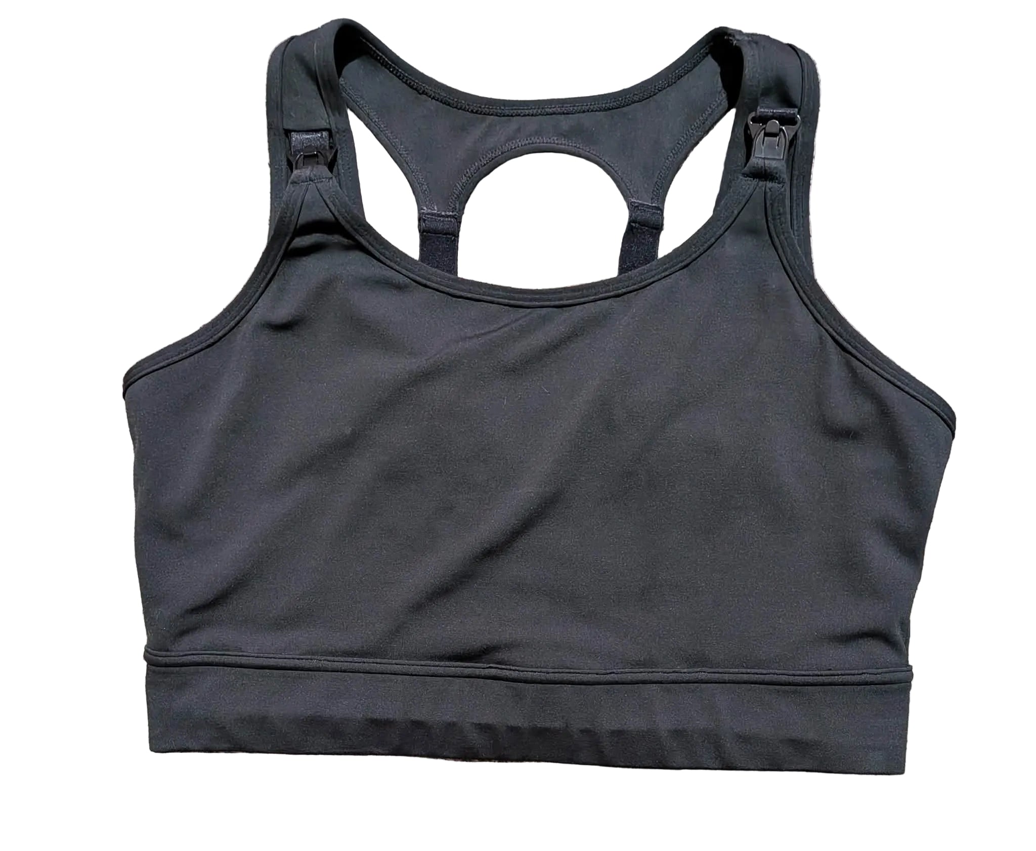 Kiss Active Maternity/Nursing Sports Bra – Black (Size 2XL)