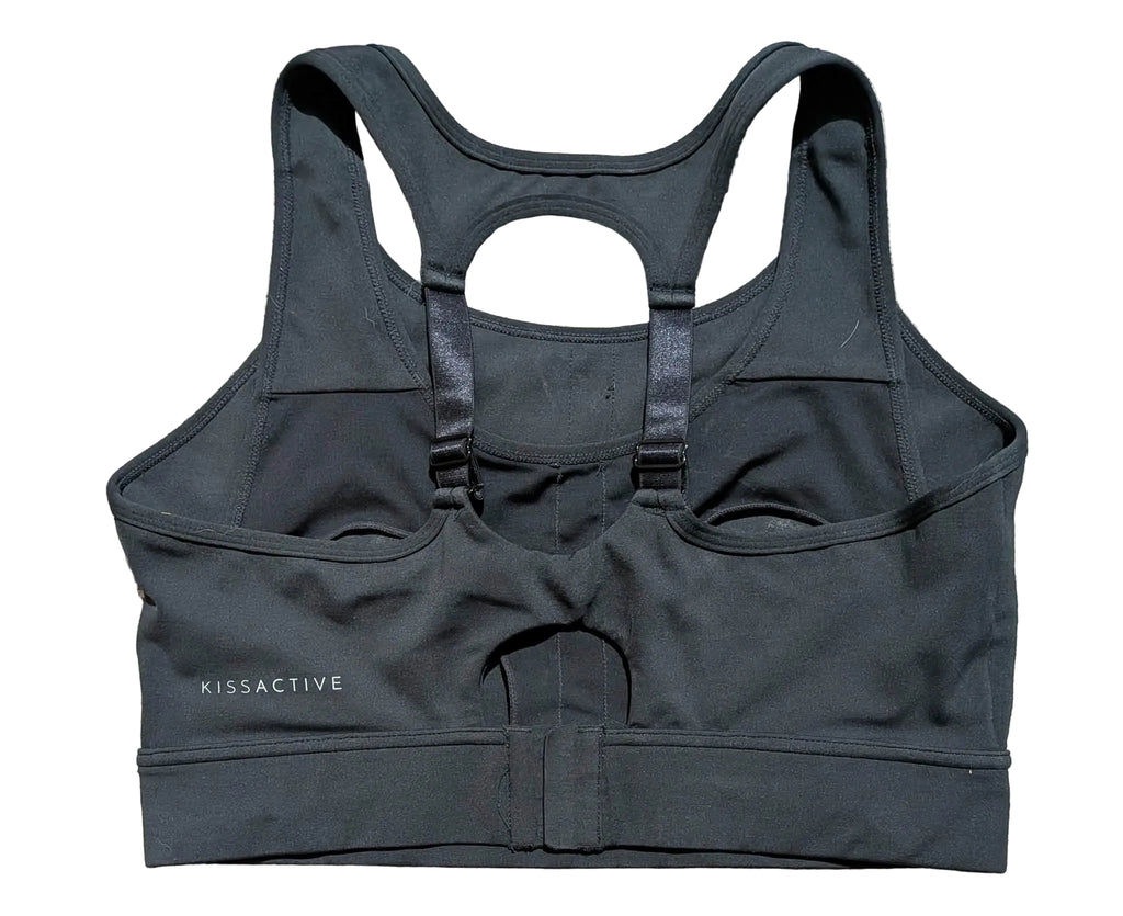 Kiss Active Maternity/Nursing Sports Bra – Black (Size 2XL)
