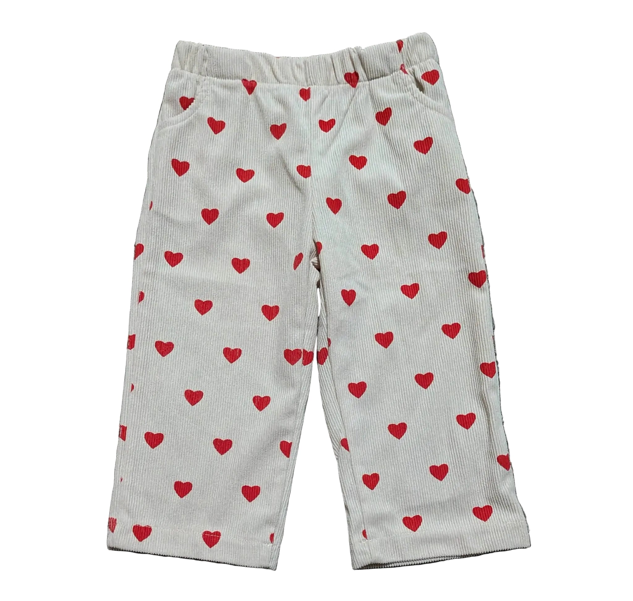 Baby Heart Print Pants – Size 0