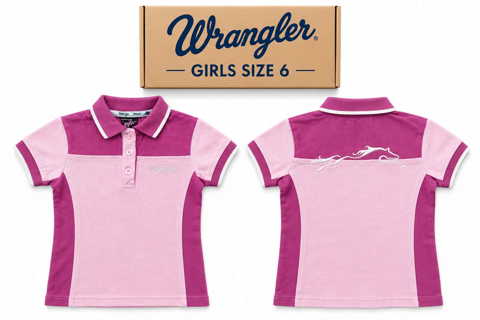 Wrangler Girls Polo Shirt – Size 6