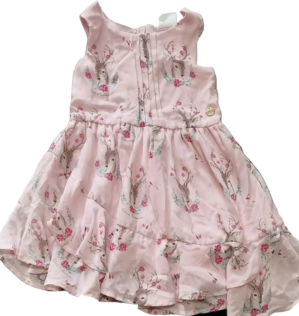 Size 2 LITTLE DEERS BAMBI Toddler Dresses  by TUTU'S & TAMBOURINES ~Stunning 🩷