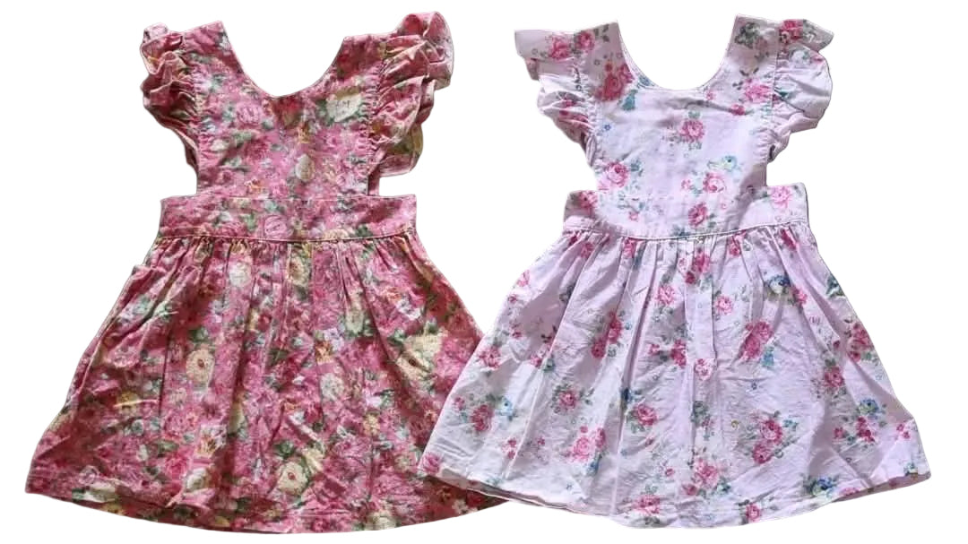 Size 2 Pretty Floral Toddler Dresses  by MY LITTLE TRICYCLE~Both So Pretty 💐🪷