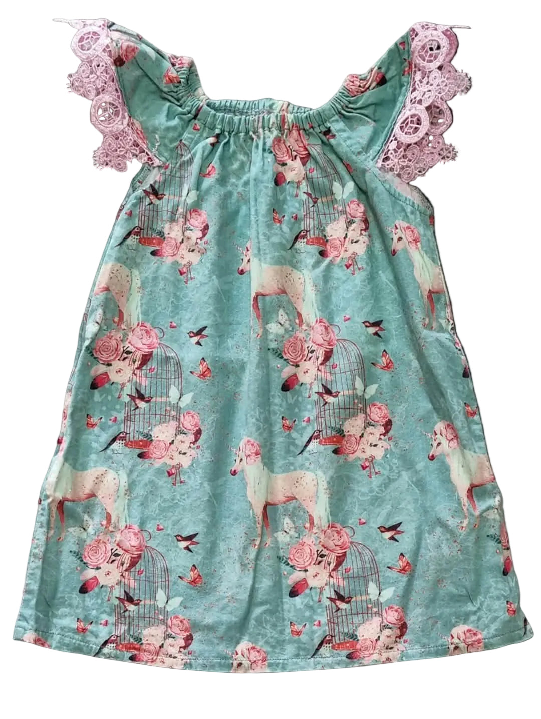 Size 2  One Of A Kind Toddler Dresses For Summer~Assorted Designs~Cotton~Unicorn