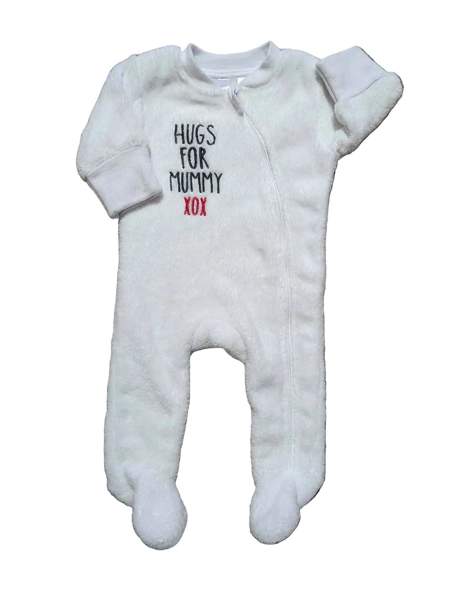 Baby Berry “Hugs for Mummy” Footed Onesie – Size 000