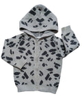 Bonds Leopard Print Knit Hoodie Cardigan – Size 1
