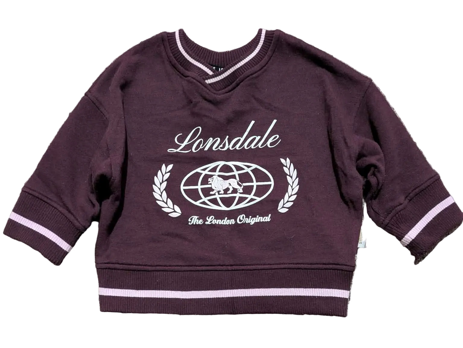 Lonsdale Logo Crew Jumper – Size 1
