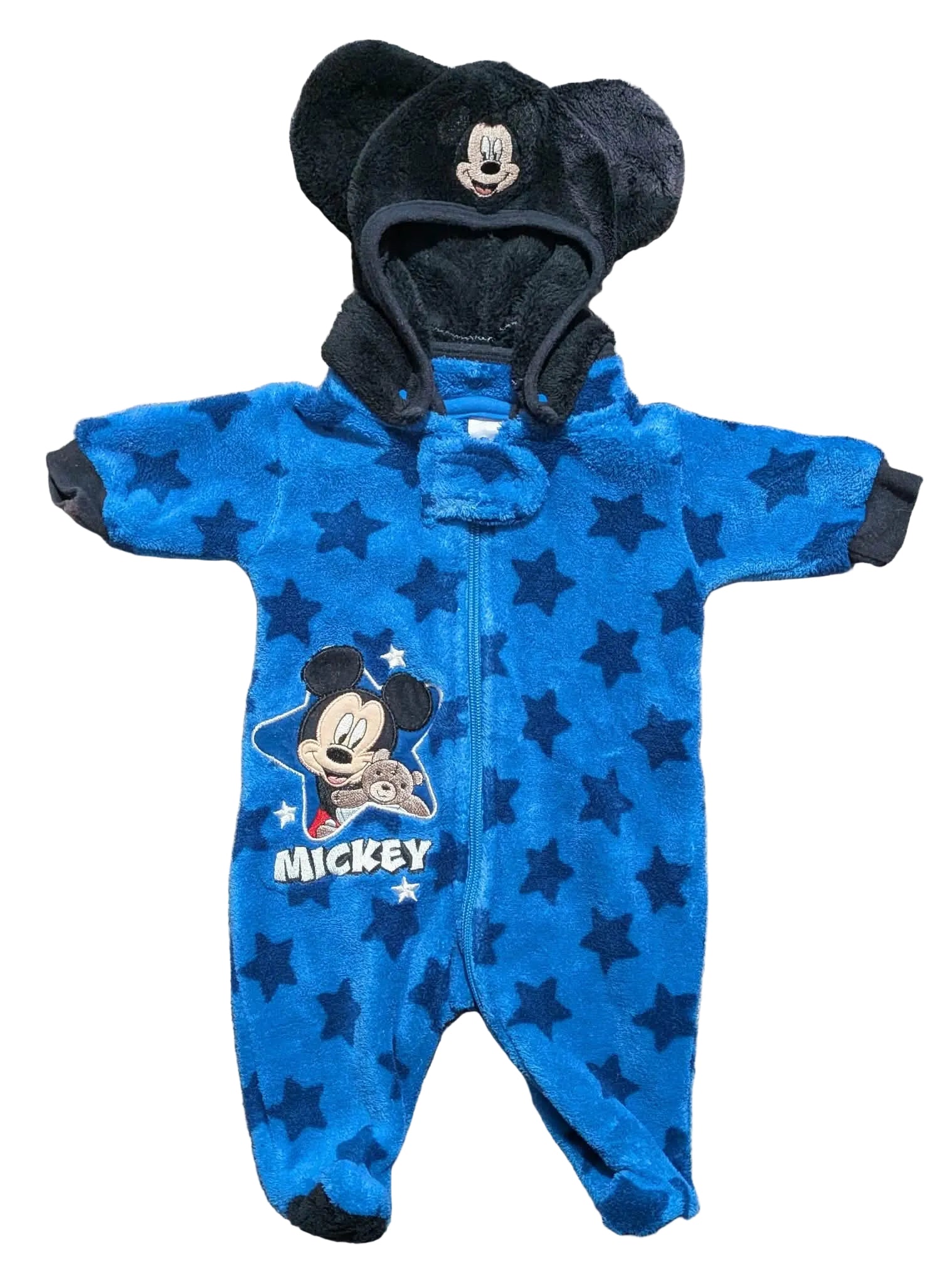 Disney Mickey Mouse Fleece Hooded Onesie – Size 0000