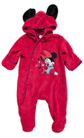 Disney Minnie Mouse Fleece Hooded Onesie – Size 00