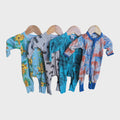 Newborn Zip Romper Bundle – Size 0000 (4 Piece Set)