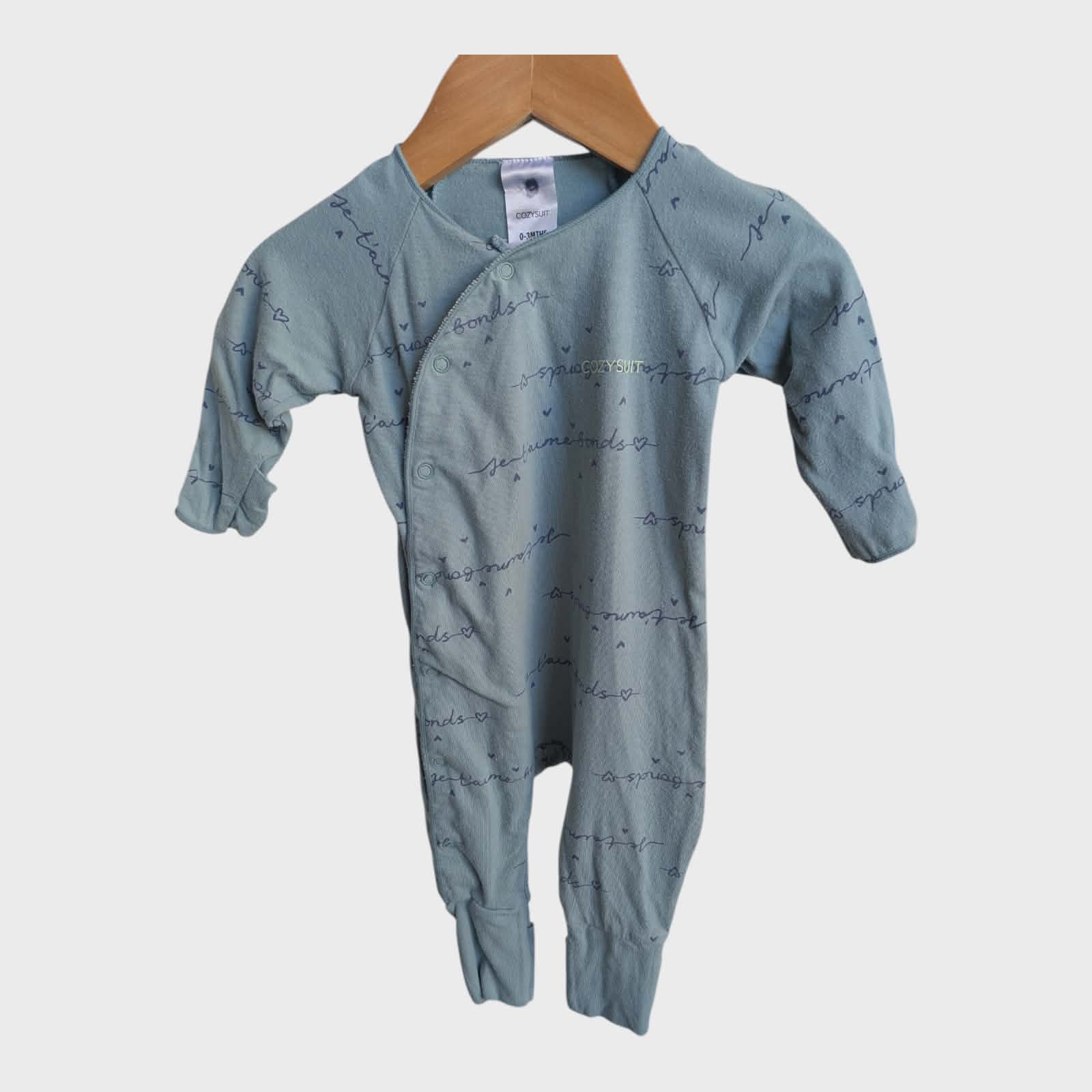 Bonds Cozysuit Bundle – Size 000 (0–3 Months) | 4 Piece Set