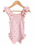 Cosy Cub Knit Romper – Size 000 (0–3 Months) | Blush Pink