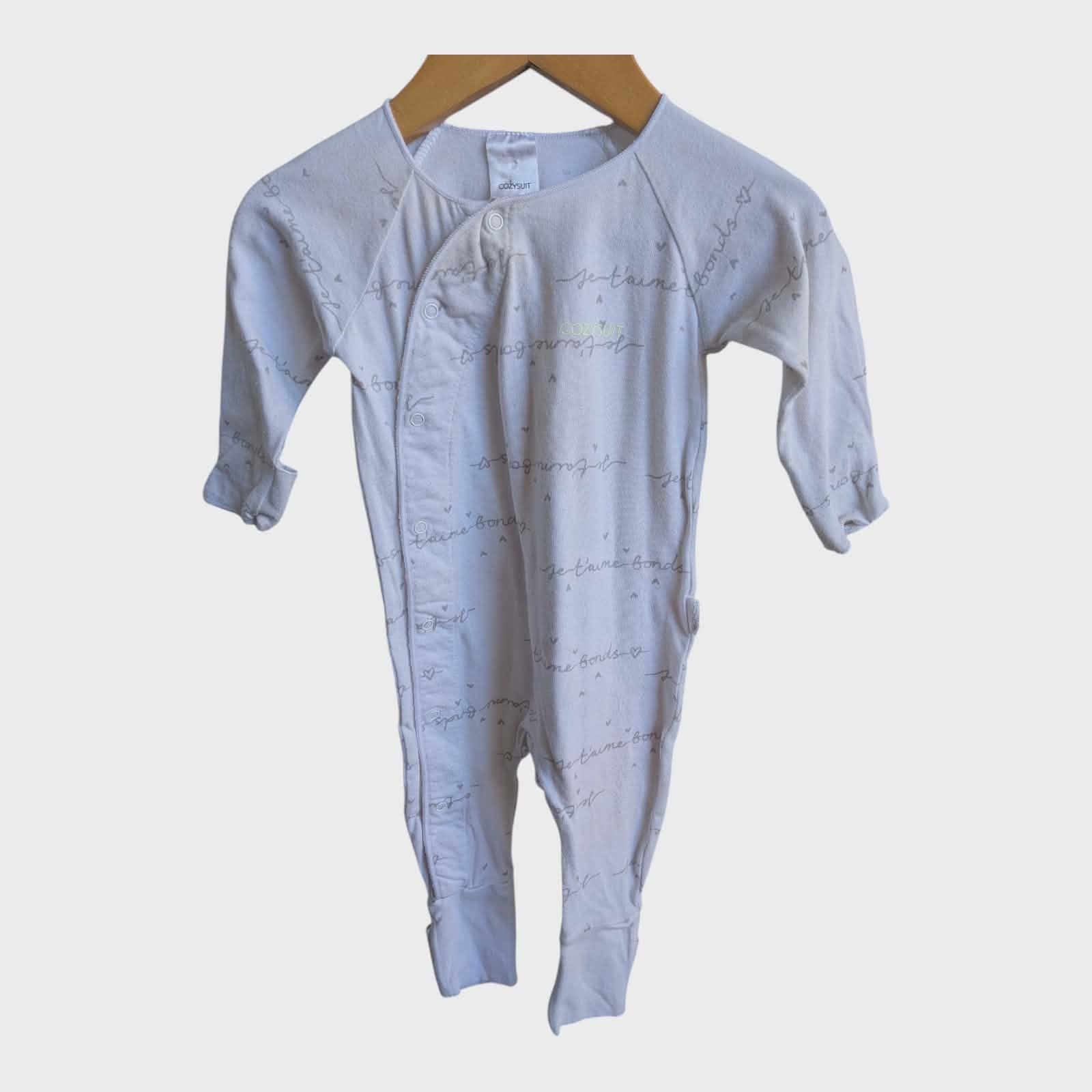 4 x Bonds Cozysuits – Size 00 (3–6 Months) 👶🧸