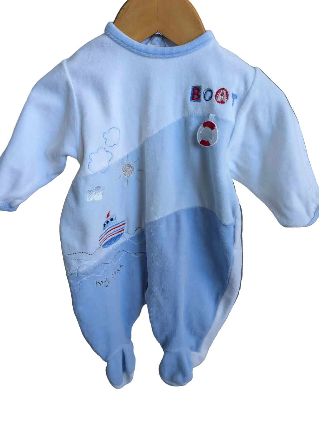 Baby Jack’s Cars Velour Onesie – Size 000