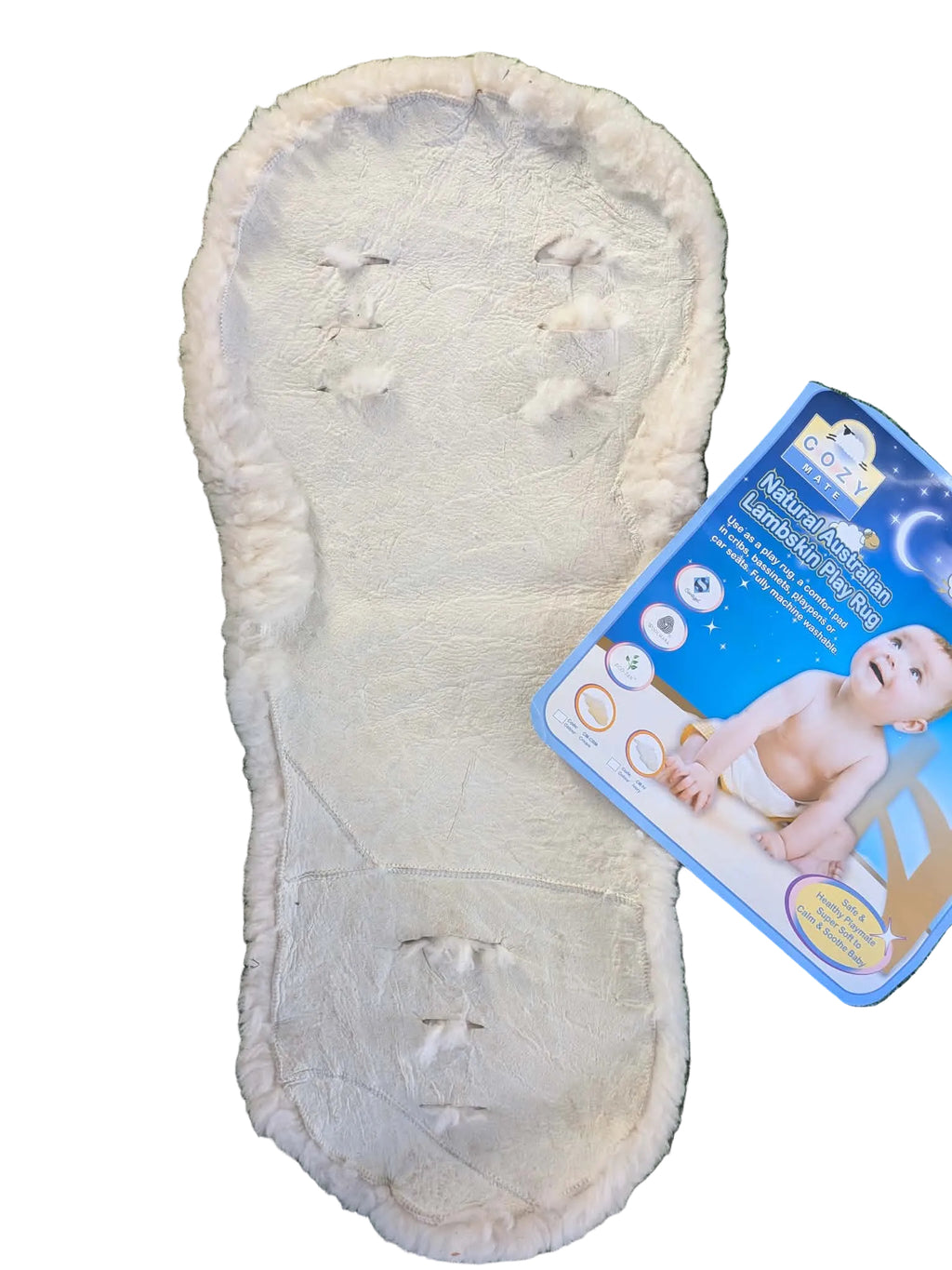 Cozy Mate Natural Australian Lambskin Pram Liner