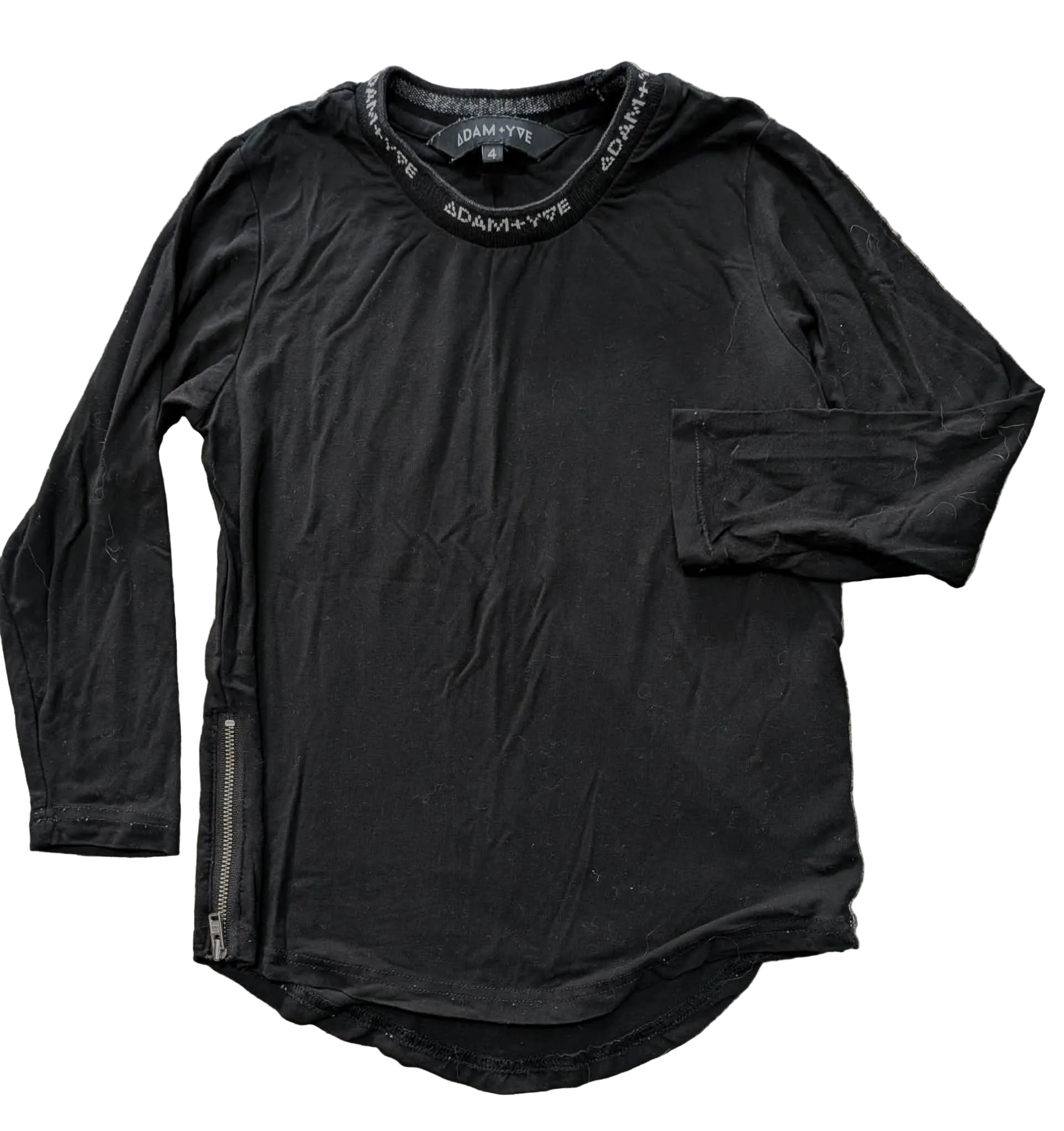 Adam + Yve Kids Long Sleeve Top – Size 4 – Black