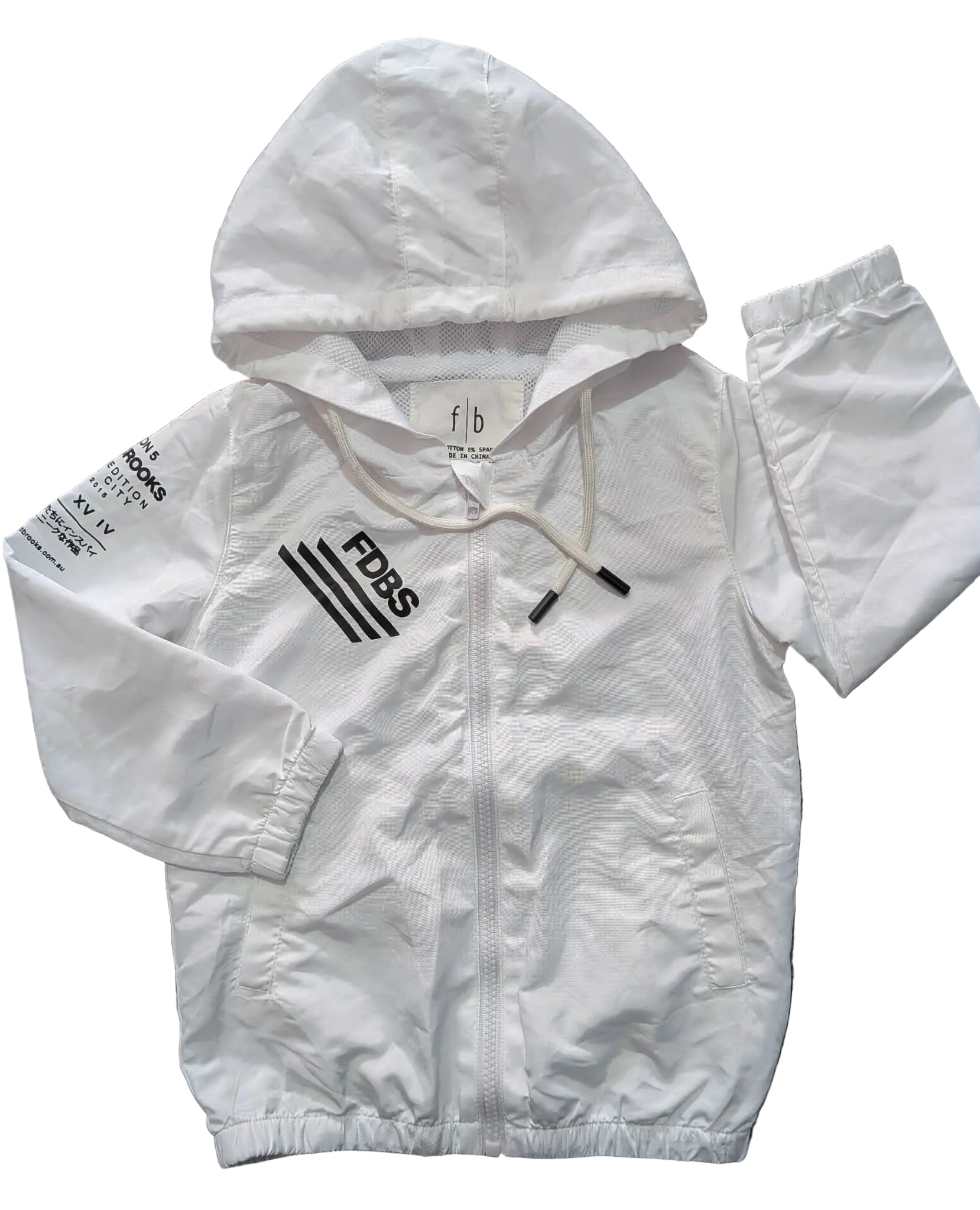 Fred & Brooks Lightweight Hooded Jacket – Size 3 – White