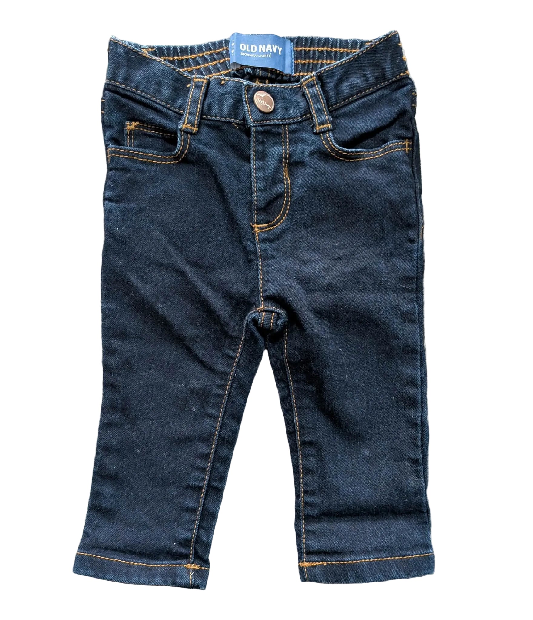 Old Navy Skinny Jeans – Size 6–12 Months – Dark Wash