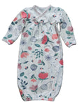 Kidding Around Floral Sleep Gown – Size 0–3 Months