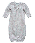 Kidding Around Pink Floral Sleep Gown – Size 0–3 Months