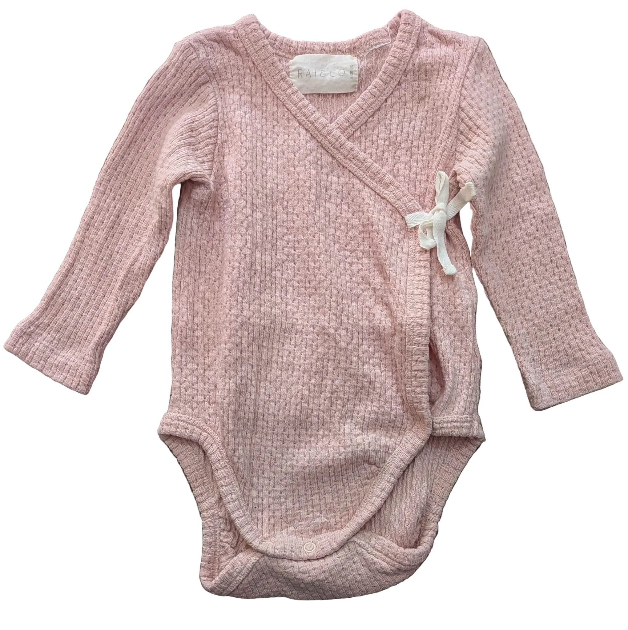 Rai & Co Pink Wrap Bodysuit – Size 00