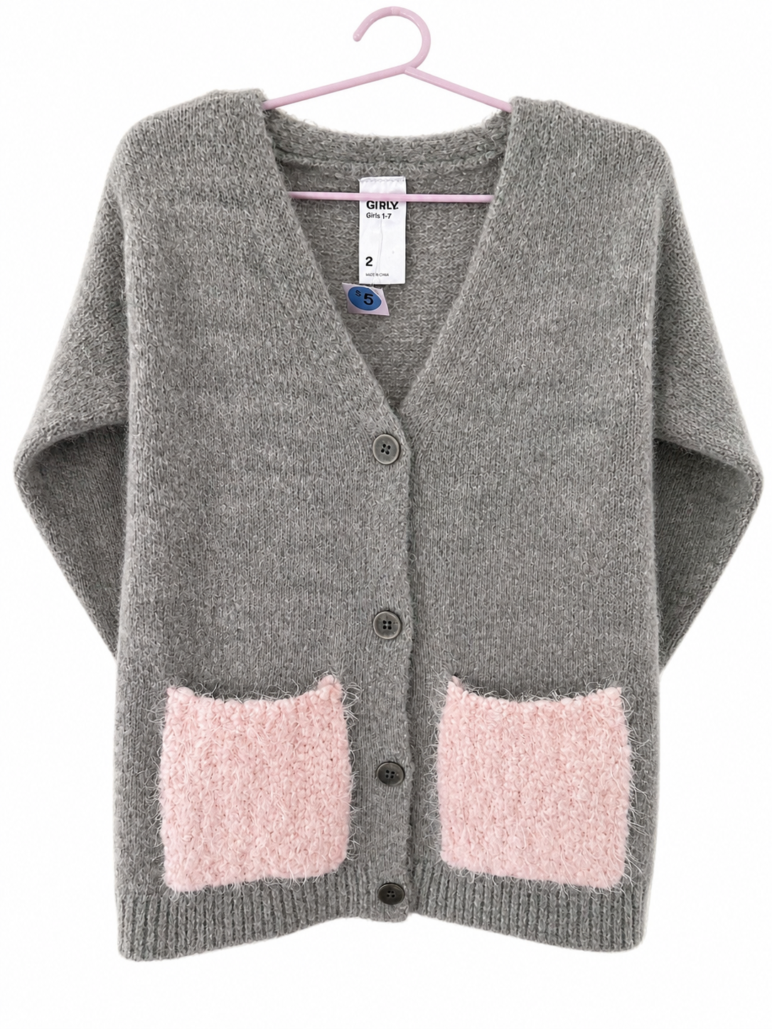 Girls Soft Knit Cardigan – Size 2
